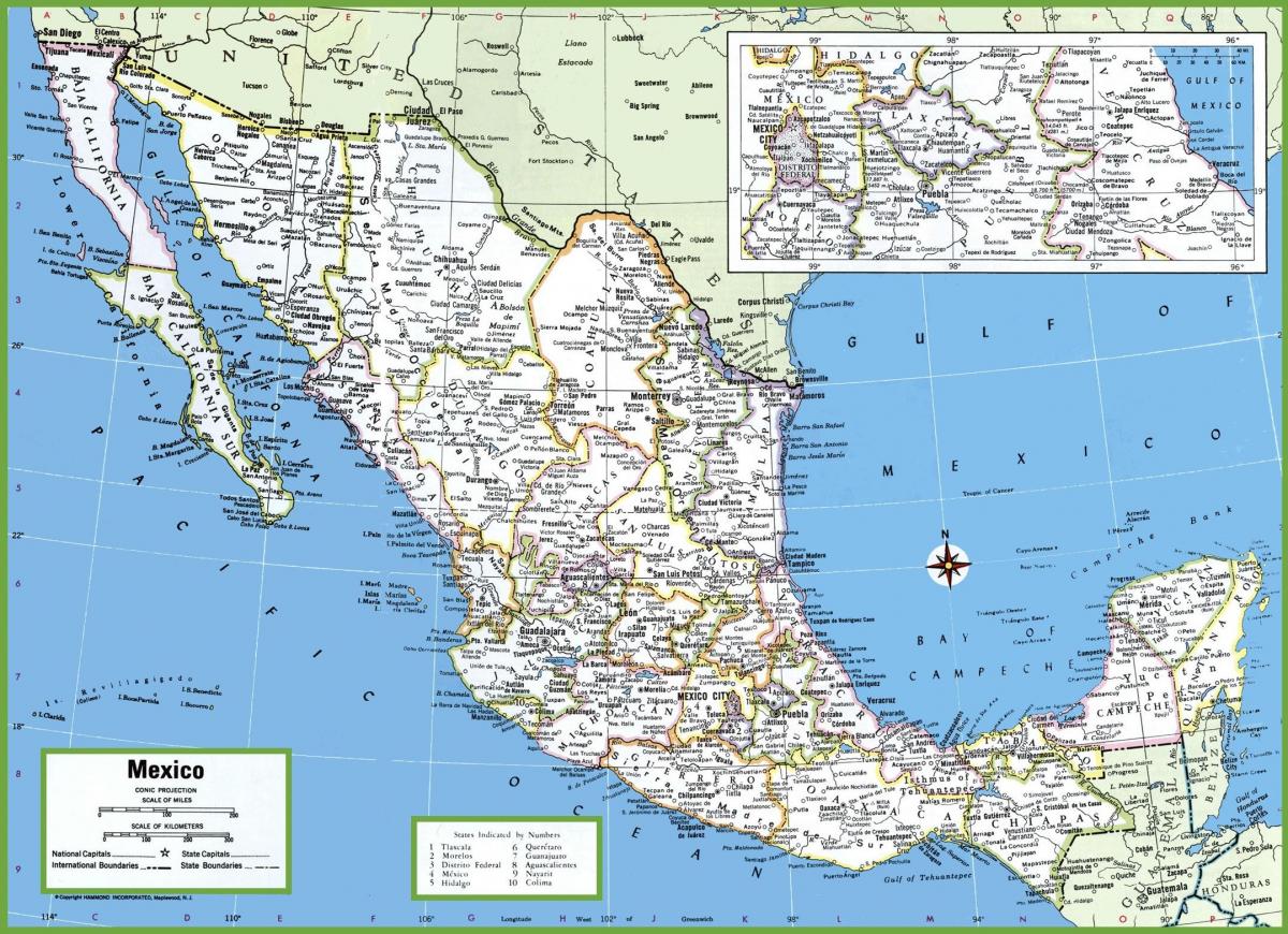 도시 멕시코에서 지도