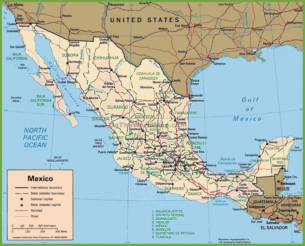 멕시코에서 지도